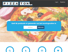 Tablet Screenshot of pizzatono.be